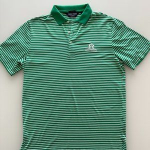 Ralph Lauren Mens Polo Golf Short Sleeve Green & White Size Medium